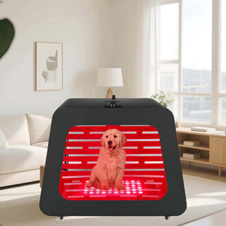 Pet Carrier Kennel OEM ODM Infrared Retriever Dog Cat Bed House Red Light Therapy Breathable Mats Pads Health Device Bed