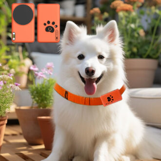 Smart Pet Health Monitor Wearable Device Pet Health Care Smart Collar for Dogs and Cats with App Tracking
